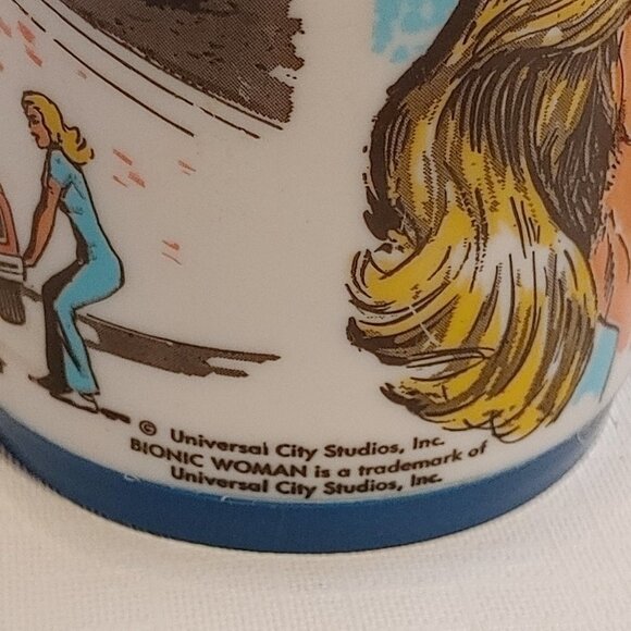 VINTAGE Aladdin The Bionic Woman Thermos Bottle 1978 - Picture 5 of 11